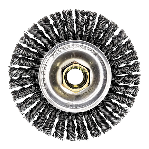 Grinder Wheel Brush 4" Stringer Bead Knot Wire 5/8-11 Arbor Hole