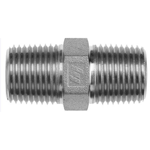 Hex Nipple 1/4" x 3/8" 6000 PSI