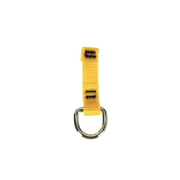 D-Ring Connector, DBI-SALA, Hand Tools, 2lb Capacity, Nylon, Yellow, 0.5" x 2.25