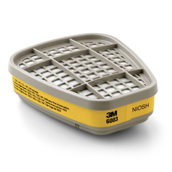 3M™ 6003 Cartridge Organic Vapor & Gas 2/Pkg