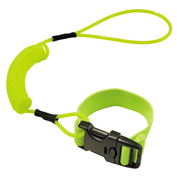 Squids 3157 Hard Hat Lanyard with Buckle Lime Green
