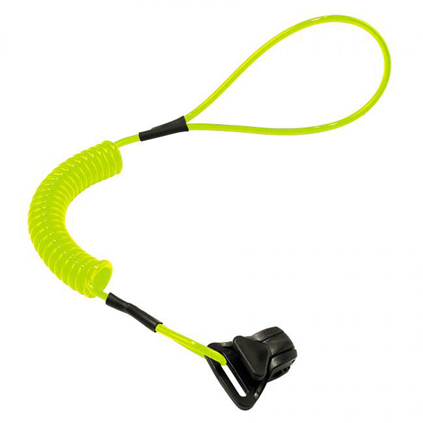 Squids 3158 Hard Hat Lanyard with Collar Clip Lime Green