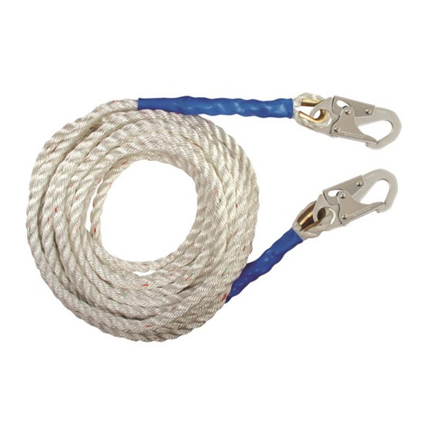 Falltech Vertical Lifeline 100' Double Locking Hooks