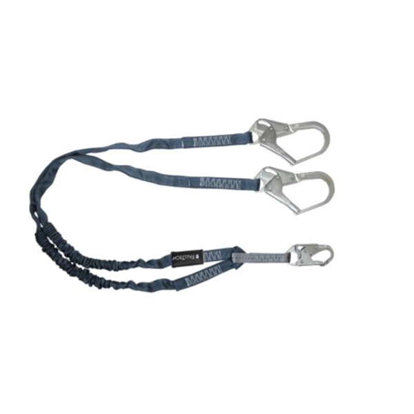 Falltech 6' Lanyard Twin Leg #18 Rebar Hooks