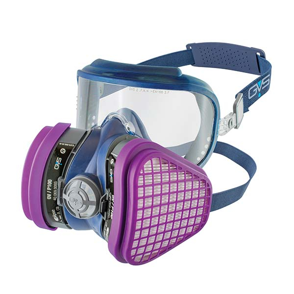 SPR553 Small/Medium Half Facepiece Respirator With Goggle Organic Vapor/P100