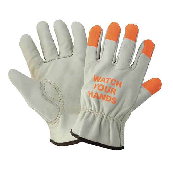 Gloves Driver Hi Viz Fingers M