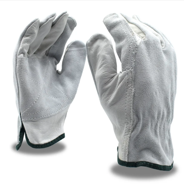 Cordova 8261 Gloves SZ MD Cowhide Split Leather Unlined Double Palm