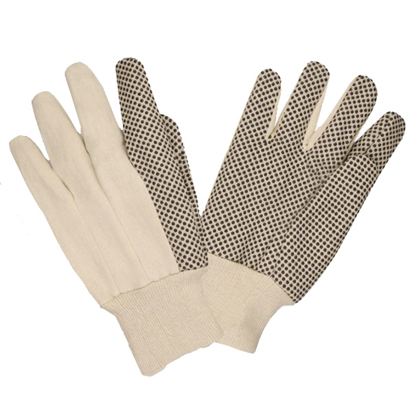 Cordova 2608 Gloves Canvas Black PVC Dots 8oz Knit Wrist
