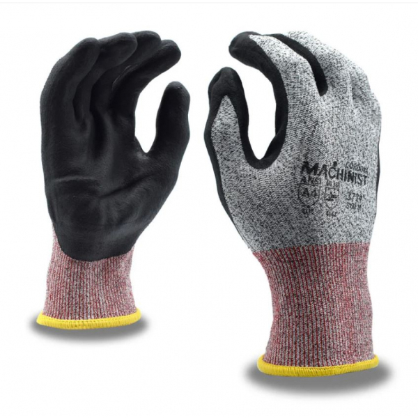 Cordova 3734 Machinist Gloves SZ SM HPPE w/ Glass Fibers A4