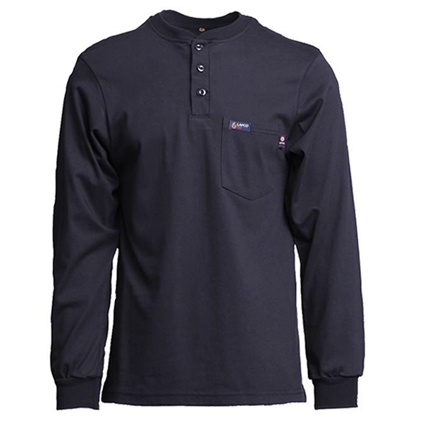 Flame Resistant 7 oz. Henley Tee 2X-Large Navy