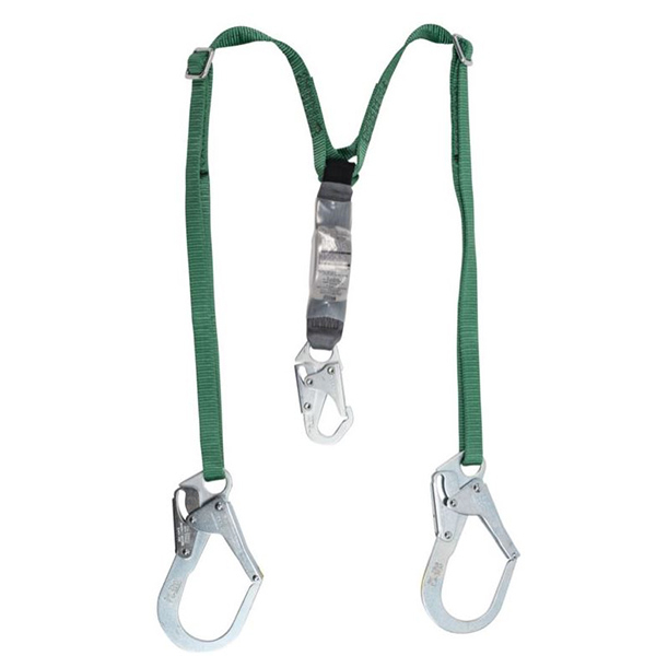 MSA® V-Series Standard Lanyard Twin-Leg 6' 36CL Large Hooks