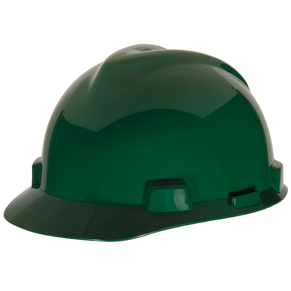 MSA® V-Gard Hard Hat Green Cap-Style Fas-Trac Suspension