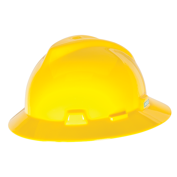 MSA Hat V Gard Ratchet Yellow