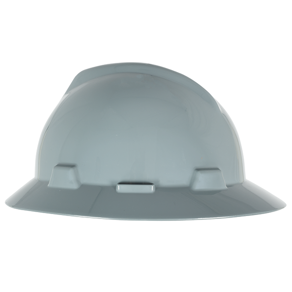 MSA® V-Gard Hard Hat Gray Full Brim Fas-Trac Suspension