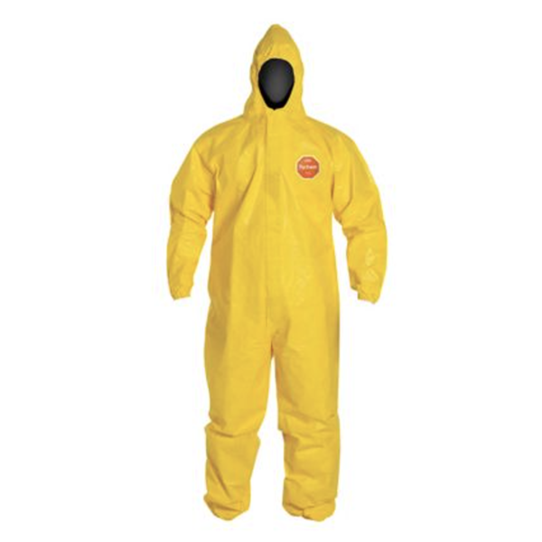 DuPont Tychem® 2000 Coveralls with Hood X-Large Yellow