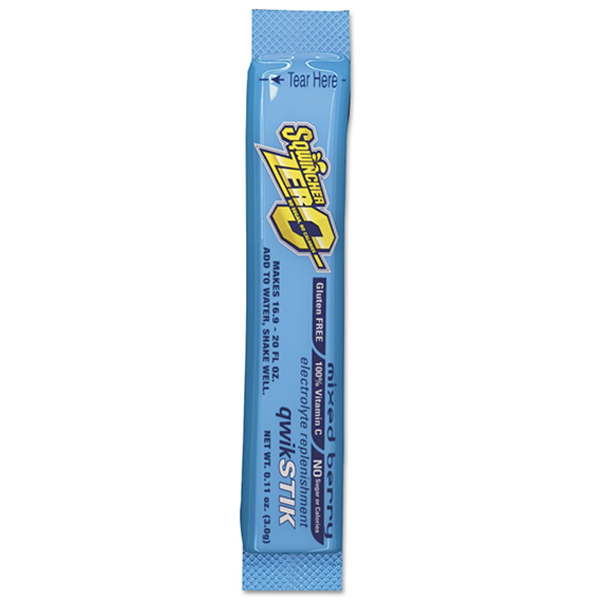 Sqwincher Qwik Stik Sugar Free Mixed Berry 20 oz Stick 50/Bag