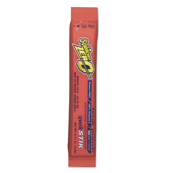 Sqwincher Qwik Stik Sugar Free Fruit Punch 20 oz Stick 50/Bag