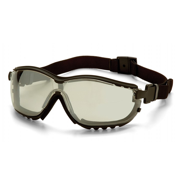 Pyramex V2G Goggles Clear Indoor/Outdoor Mirror Lens Foam Lined