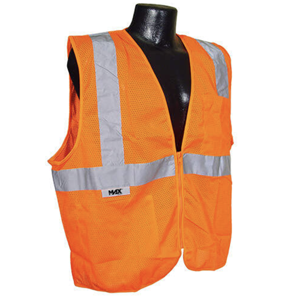 Radians SV2Z Economy Safety Vest Size 3X Orange ANSI Type R Class 2