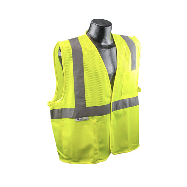 Radians SV2 Economy Safety Vest Size X-Large Lime ANSI Type R Class 2
