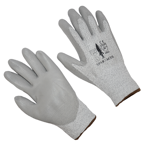 Seattle Glove Spartacus SZ XL Gray PU Palm A4