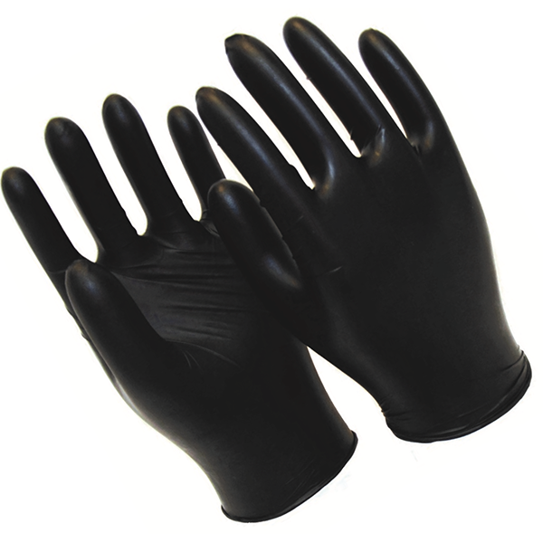 Seattle Glove V900BPF SZ LG Nitrile 5 Mil Powder-Free Black 100/Box