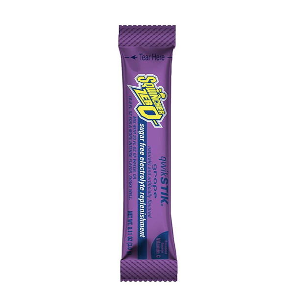 Sqwincher Qwik Stik Sugar Free Grape 20 oz Stick 50/Bag