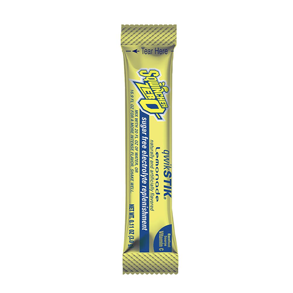 Sqwincher Qwik Stik Sugar Free Lemonade 20 oz Stick 50/Bag