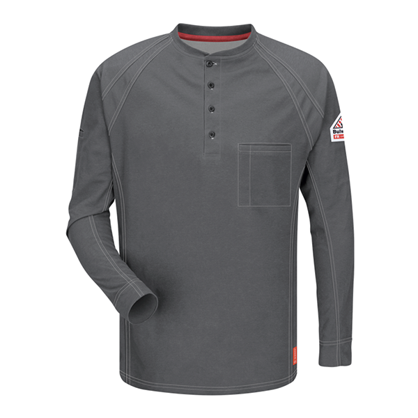 iQ Series Comfort Knit FR Henley X-Large Charcoal