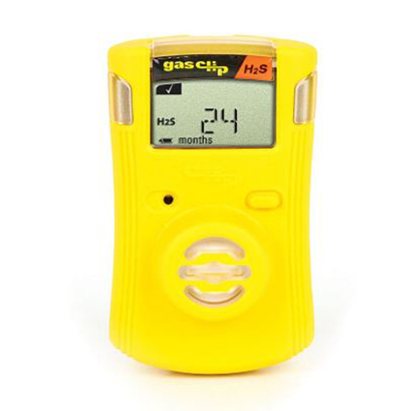 Monitor Gas Clip Single H2S Yellow 2 Year Battery Life